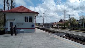 Железнодорожный вокзал в Пионерском. Станция Пионерский курорт.