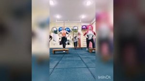 Тренировка на степ - платформе