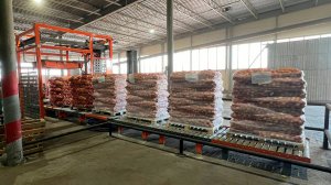 Робот укладчик мешков с картофелям 500 циклов в час