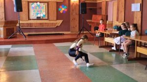 Запоминающимся был танцевальный номер художественная гимнастика «Мамба Италия» Василевской Маргарит