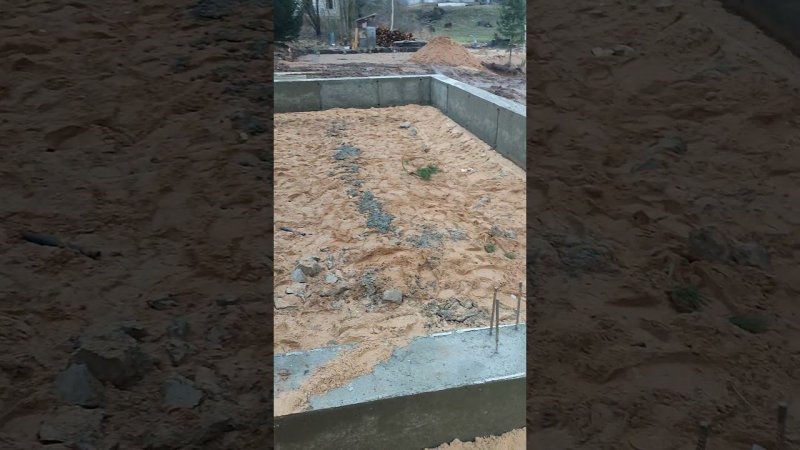 Фундамент под гараж/ Строительство #стройка #construction #diy