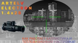 Обзор меню прибора
Тепловизионный прицел Artelv Electron 1.4x 25мм 640x512 LRF