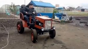 Самодельный Мини-трактор покатушки