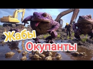 ЖЕСТЬ!!! Жабы окупировали Стройку #строительство #frog #animals #жабы