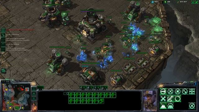 2v2 nomaDMoon[T] Сима [Z] vs Kakarot[P] Gorsag[P] @ Desolate Stronghold