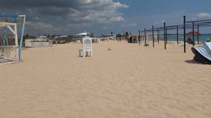 Евпатория 2024. Один из лучших пляжей Евпатории представляет унылое зрелище! Супер Аква забросили!