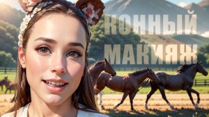 МАКИЯЖ НА КОННУЮ ПРОГУЛКУ В ПЕРСИКОВЫХ ОТТЕНКАХ