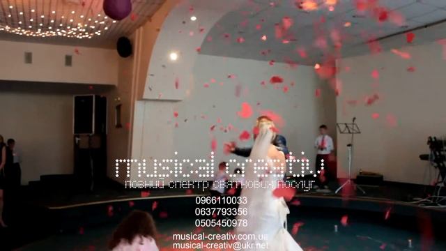 Конфеті машина (червоні сердечка) + 3 пірофонтани - готель "Дністер" смотреть онлайн