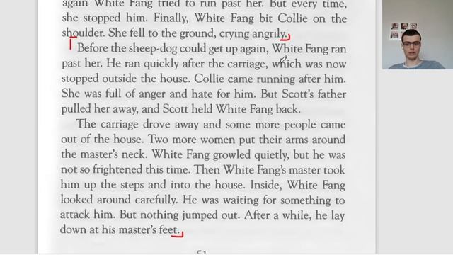 Учимся переводить на английский язык - адаптированная книга White Fang by Jack London A2. Глава 9
