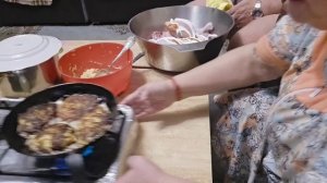 драники для Настеньки, наш ужин