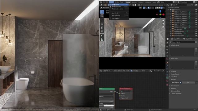Converting Blender Scene from Cycles to EEVEE | Interior | Architectural Visualization