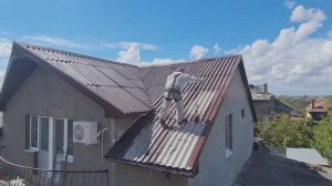 Покраска шиферных крыш в Крыму по технологии