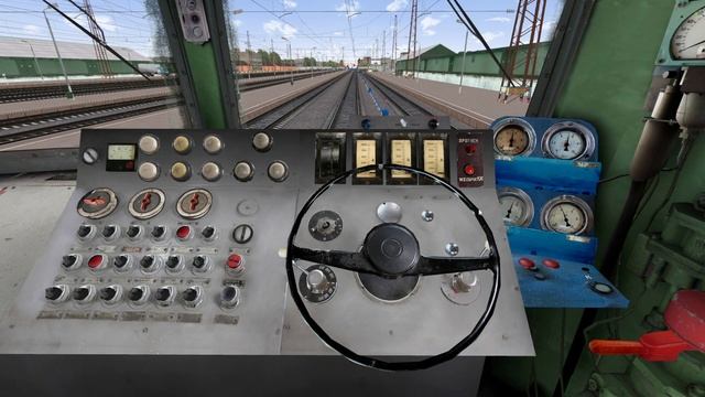 ЧС2 запуск, управление и смена кабины! | RTrainSim