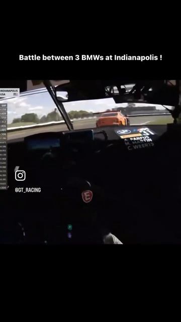 Battle between 3 BMWs M4 GT3 - Indy8hour 2023 смотреть онлайн