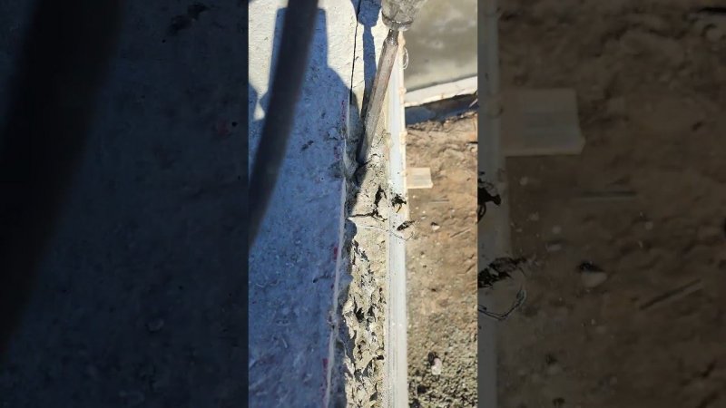 Сбивка бетона/ Строительство #diy #стройка #construction