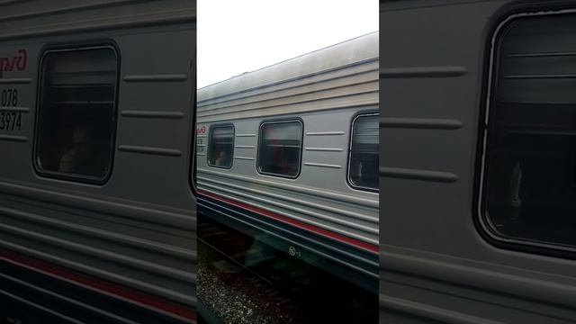 Встреча с пассажирским поездом на станции Чамзинка.