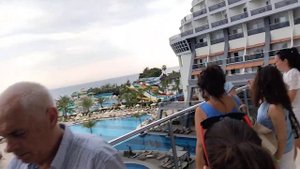 SEADEN SEA PLANET RESORT & SPA 5 * (Side, Turkey) - поглед от балкона на лобито (Инфотур TEZ TOUR)