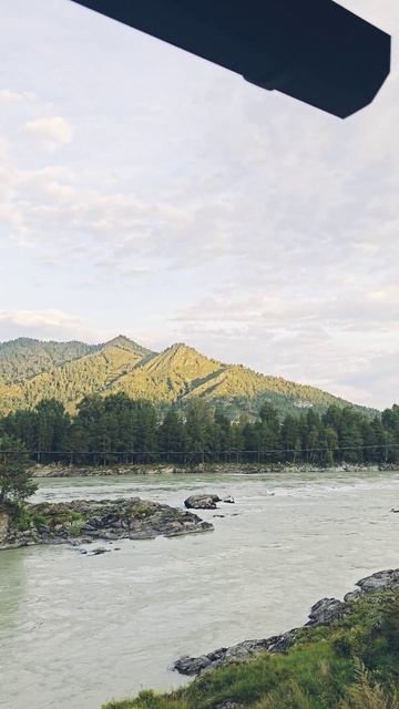 Мини -отель Островок на Катуни 🏡 Вид со 2го этажа.💜#катунь #горныйалтай #элекмонар #гостевыедома смотреть онлайн