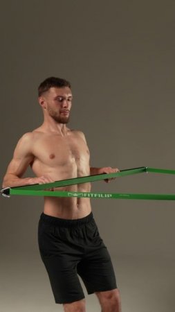 Фитнес-резинка Green с нагрузкой 15-40 кг