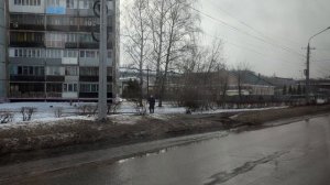 Новокузнецк. На 70-ом автобусе через город. Прогулки по Новокузнецку. 4к видео.4k video.