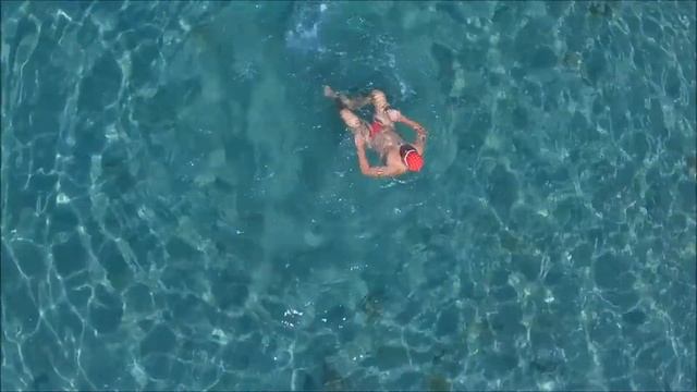 Ихтиандр с воздуха на большом пляже Громово в Крыму! смотреть онлайн