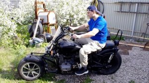 Задний ход на мотоцикле Днепр на Больших Колёсах, ответ на вопрос.