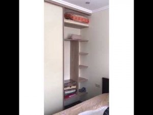 Замена дверей купе для шкафа  у наших заказчиков на раздвижные двери Лакобель.