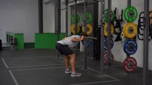 Barbell Good Morning Hold in Flexion | CrossFit Invictus