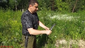 Нож Витязь Кизляр тест на прочность