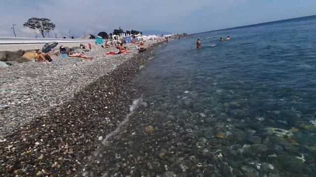 ИМЕРЕТИНКА АДЛЕР- Прозрачное море. Пляж Богатырь 11 июля 2024.