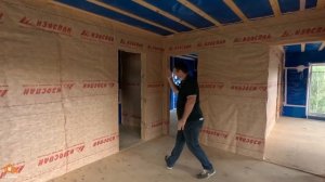 Каркасный дом 7,5х11,5м с открытой террасой. Обзор готового дома.