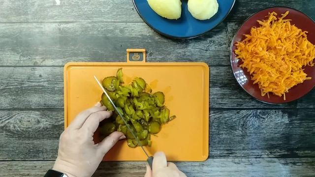 Картофельный салат "Турецкий" который понравится всем.