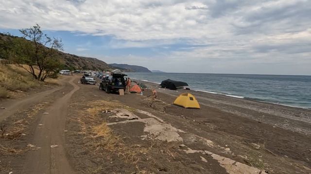 72 ч. Жизнь в караване у моря.  Бесплатный кемпинг Чобан-Кале в посёлке Морское.