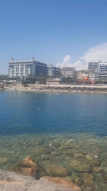 Пляж отеля NoxInn Deluxe 5*.Турция 2023.Аланья.Конаклы. смотреть онлайн