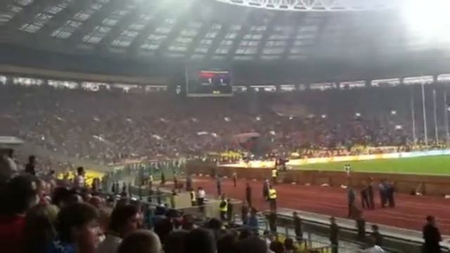 Спартак ЦСКА, армейская трибуна в Лужниках 2011