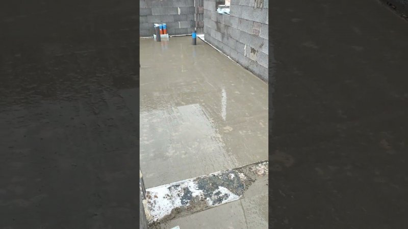 Бетонирование пола/ Строительство #стройка #construction #diy