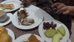 Наш ужин, отель Шератон!