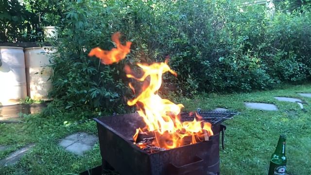 Огонь slow motion - Костёр в замедлееной съёмке