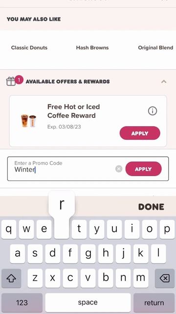 Dunkin Donuts FREE Coffee!! #shorts #dunkindonuts #freefood