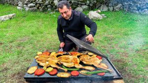 Жареная КУРИЦА со Свежими Овощами!