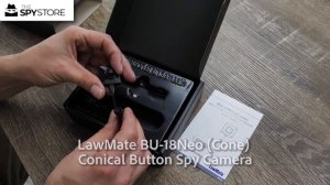 LawMate® BU-18Neo (Cone) FHD Conical Button Spy Camera - Unboxing