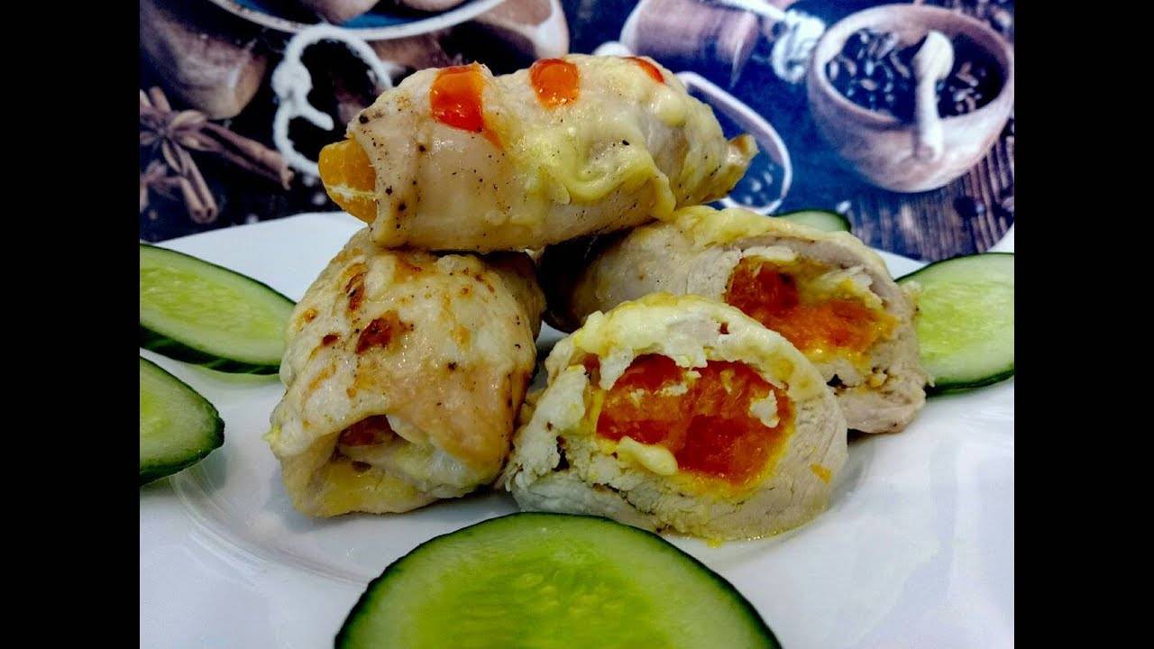 Вкусные КУРИНЫЕ РУЛЕТИКИ с оригинальной начинкой! смотреть онлайн