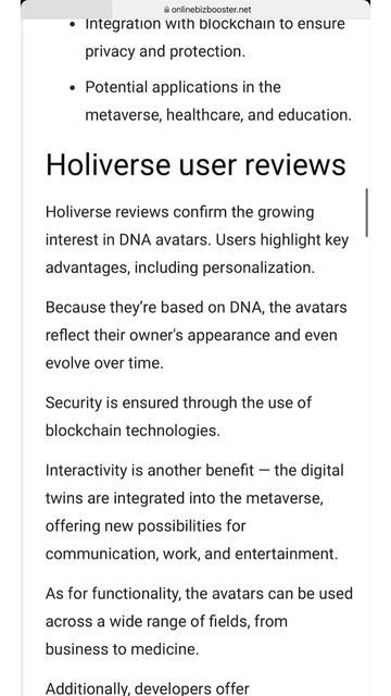 Holiverse использует ДНК-аватары для моделирования будущих изменений
