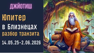 ⚡Юпитер в Близнецах  14.05.25 - 02.06.2026 | Смена вектора жизни | Разбор транзита | Джйотиш