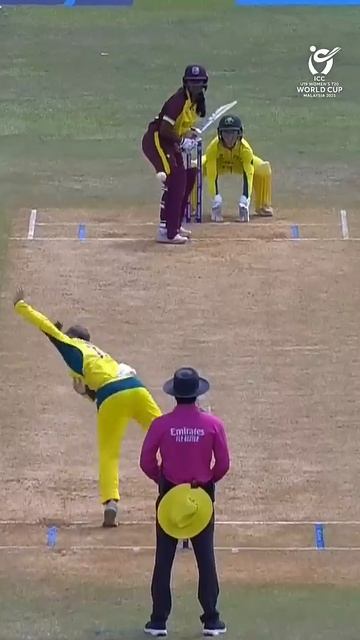 Tegan Williamson's turning ripper outfoxes Amrita Ramtahal #U19WorldCup #AUSvWI #cricket