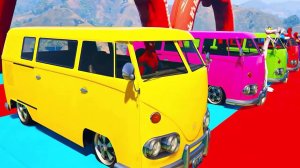 Мультики про Машинки. Цветные Автобусы для Супергероев и Детей. Мультфильм для малышей.