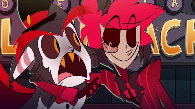 Первое появление Ниффти и Хаска в Отеле Хазбин|Hazbin Hotel пилот серия#аластор#alastor#ниффти#хаск