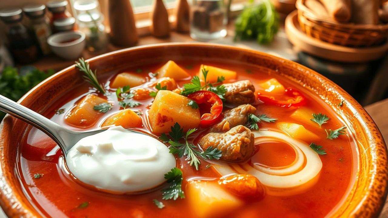 Жгучий перечный Суп с нежным мясом: согреет даже в самый холодный день!
