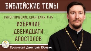 Синоптические Евангелия #45 Избрание двенадцати апостолов. Протоиерей Димитрий Юревич