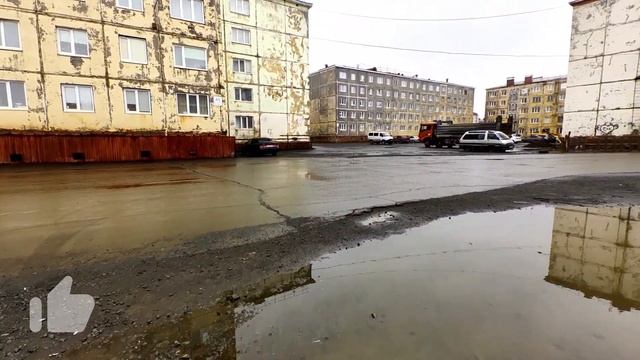 Озеро Школьное / ул. Комсомольская / 2024 / Норильск блог